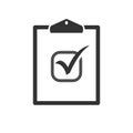 Checklist on board icon vector logo