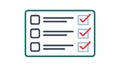 Checklist with Checkmarks: Task Completion, To-Do List, Productivity, vector design Generative AI Royalty Free Stock Photo