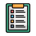 Checklist, clipboard Vector icon which can easily modify Royalty Free Stock Photo