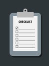 Checklist clipboard vector template Royalty Free Stock Photo