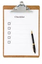 Checklist and Clipboard