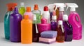 Checklist of Common Household Poisons Organized Neatly on a Surface for Easy Reference and Awareness Royalty Free Stock Photo