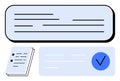 Checklist with Completed Items and Stack of Papers Highlighting Task Management and Organization