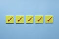 Checklist concept. Accomplishment of objectives or goals. To do list. Planning and verification Royalty Free Stock Photo