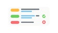 Checklist document status icon, task, progress, workflow, form, vector design Generative AI Royalty Free Stock Photo