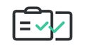 Checklist Document Vector Icon for Tasks To,Do List Planning, vector design Generative AI Royalty Free Stock Photo