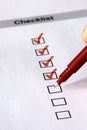 Checklist form Royalty Free Stock Photo