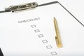 Checklist form Royalty Free Stock Photo