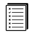 Checklist Glyph Style vector icon which can easily modify or edit