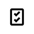 Checklist icon. Skill sign