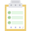 Checklist icon vector clipboard check list report