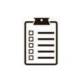 Checklist icon vector illustration flat design. Royalty Free Stock Photo