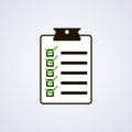 Checklist icon vector illustration flat design. Royalty Free Stock Photo