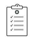 Checklist icon vector illustration on white background Royalty Free Stock Photo