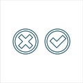 Checklist Icon Vector Line Art Royalty Free Stock Photo
