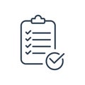 Checklist icon vector. One of set web icons. line art