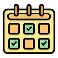 Checklist page icon vector flat