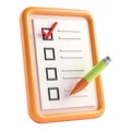 Checklist with Pencil Icon Task Management Organization Planning Royalty Free Stock Photo