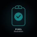 Checklist - pixel illustration.