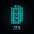 Checklist - pixel illustration.