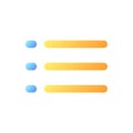 Checklist pixel perfect flat gradient color ui icon Royalty Free Stock Photo