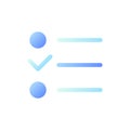 Checklist pixel perfect flat gradient two-color ui icon