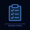 Checklist pixel perfect glassmorphism ui icon for dark theme