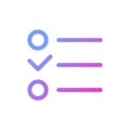 Checklist pixel perfect gradient linear ui icon