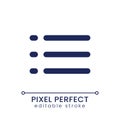 Checklist pixel perfect linear ui icon Royalty Free Stock Photo