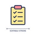 Checklist pixel perfect RGB color ui icon