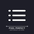 Checklist pixel perfect white linear ui icon for dark theme