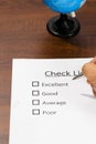 Checklist Quality control. Royalty Free Stock Photo