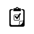 Checklist - vector icon. Clipboard checklist in trendy flat design Royalty Free Stock Photo