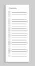 Checklist Empty Sheet of Paper Vector Illustration