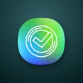Checkmark app icon Royalty Free Stock Photo