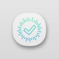 Checkmark app icon Royalty Free Stock Photo