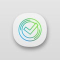 Checkmark app icon Royalty Free Stock Photo