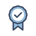 Checkmark Badge Design Icon Representation