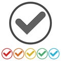 Checkmark Icon, Check mark icon - , 6 Colors Included Royalty Free Stock Photo