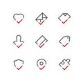 Checkmark icon set