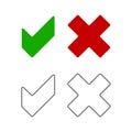 Checkmark icon vector design Royalty Free Stock Photo