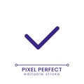 Checkmark pixel perfect RGB color ui icon Royalty Free Stock Photo