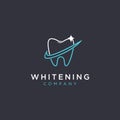 Checkmark and Shinning teeth logo icon vector template