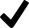 Check mark vector symbol / icon