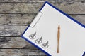 Checkmark on white paper clipboard Royalty Free Stock Photo