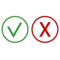 Checkmark And X Or Confirm And Deny Icon For Apps And Websites