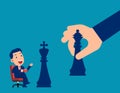 Checkmate or loss in business. Business strategy concept Royalty Free Stock Photo