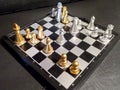 Checkmate to the silver king. Victory of the golden pieces