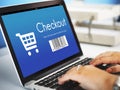 Checkout Purchase Online Shopping Concept Royalty Free Stock Photo