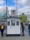 Checkpoint Charlie, former crossing point between East and West Berlin